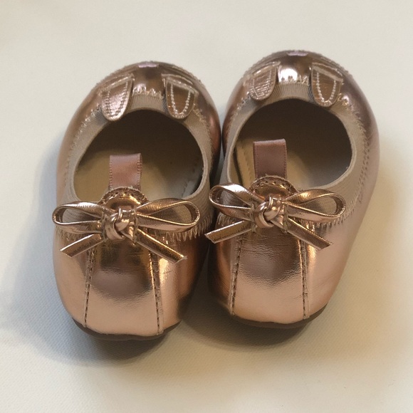 ROSE Gold GAP Bunny Ballet Slippers - Picture 2 of 3